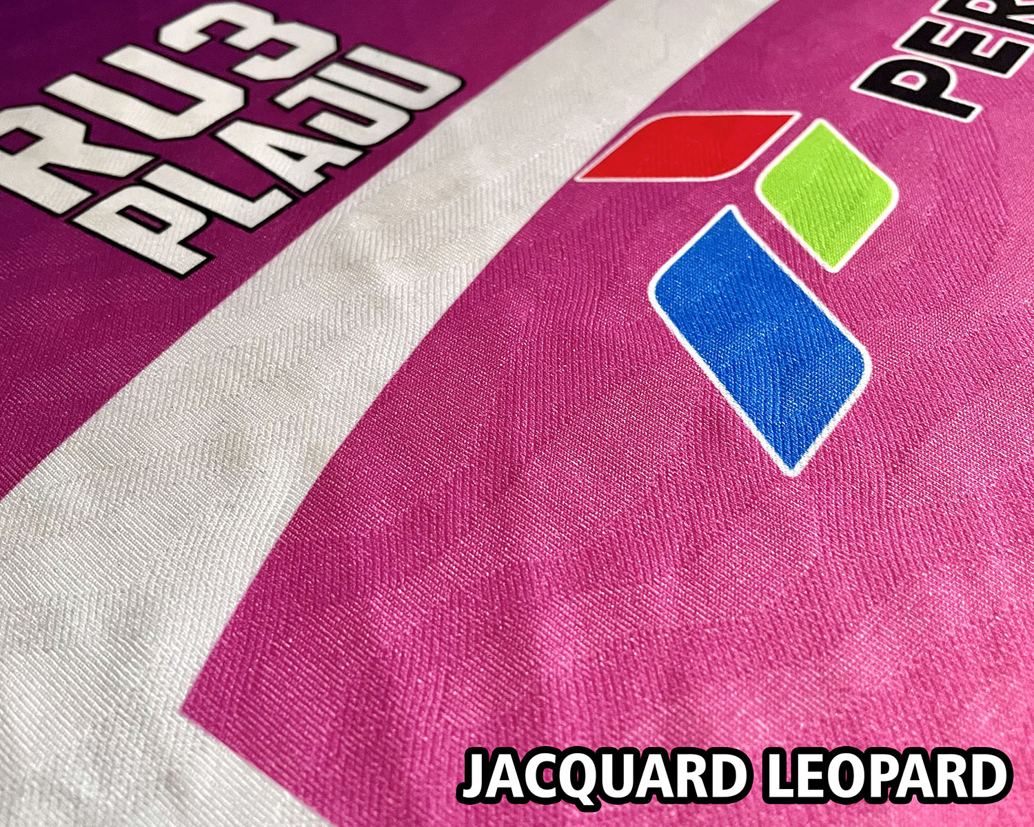 Tekstur bahan jersey Jacquard premium SPORT-X untuk jersey printing Palembang